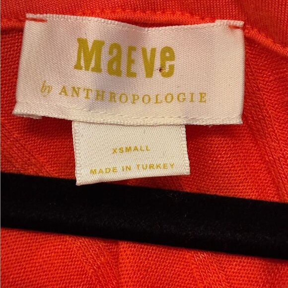 ANTHROPOLOGIE MAEVE Devine Tunic Sweater Orange Women’s Size XS - Picture 5 of 7